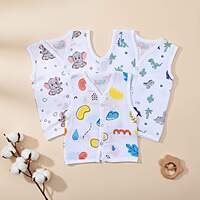Muslin Jabla Button Tops | Organic Cotton Baby Clothing | Set of 3