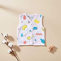 Muslin Jabla Button Tops | Organic Cotton Baby Clothing | Set of 3