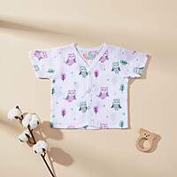 Muslin Jabla Button Half Sleeve Tops | Organic Cotton Baby Clothing | Set of 3