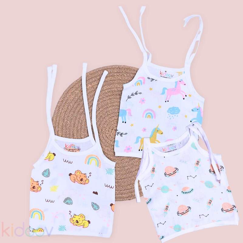 Muslin Jabla Knot Tops | Organic Cotton Baby Clothing | Set of 3