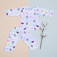 Muslin Night Suit Full Sleeve | Organic Cotton Baby Sleepwear