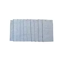 Pack of 10 76mm x 140mm Plain White Duplicate with Carbon Service Pads (PAD15)