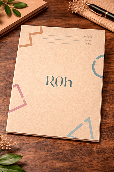 King Size Eco Notebook | Recycled Paper Journal | Grid, Dot & Lined Pages