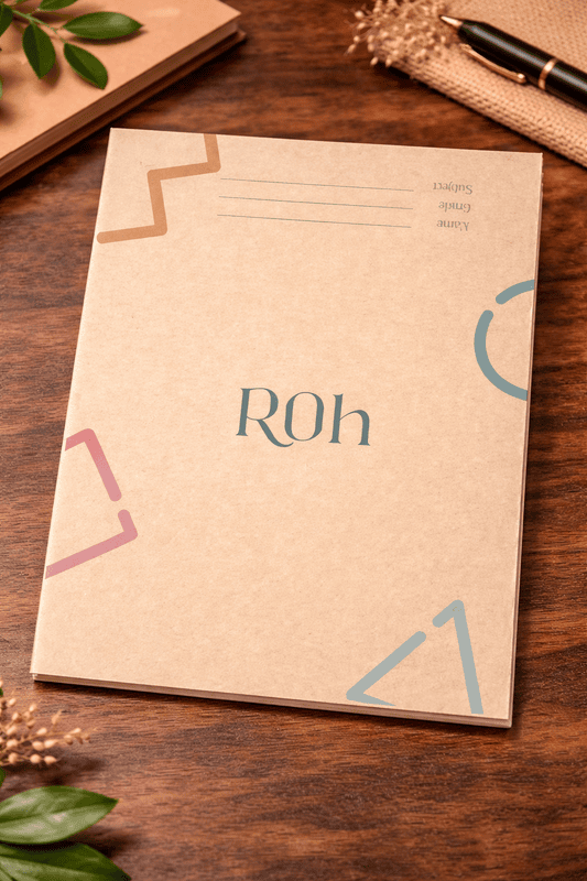 King Size Eco Notebook | Recycled Paper Journal | Grid, Dot & Lined Pages