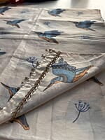 Chanderi Kingfisher Stole