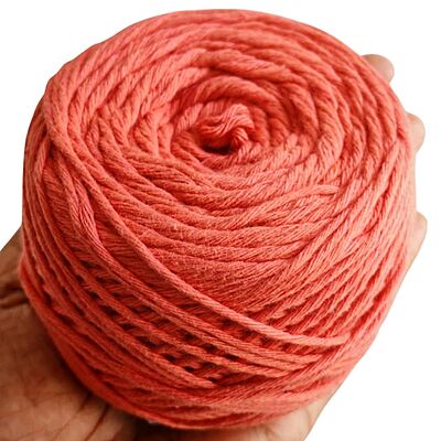 Cotton Yarn 8 Ply Dark Peach Cotton Yarn 8 Ply Dark Peach