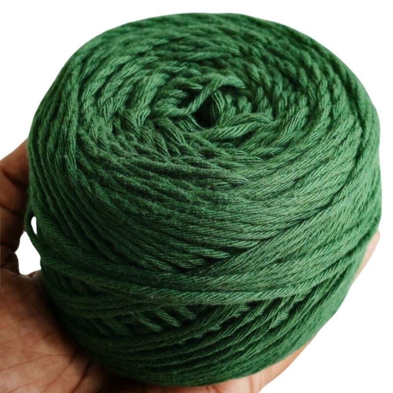 Cotton Yarn 8 Ply Bottle Green Cotton Yarn 8 Ply Bottle Green
