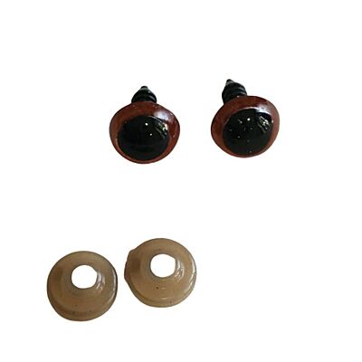 Safety Eyes Imported Brown- 12 mm