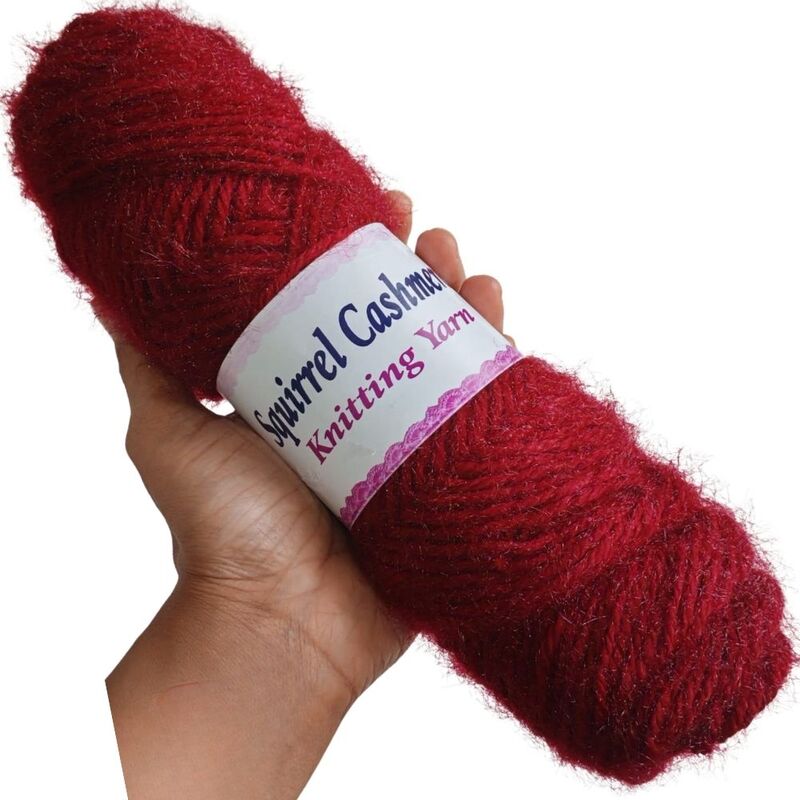 Squirrel Cashmere Yarn 113 Maroon