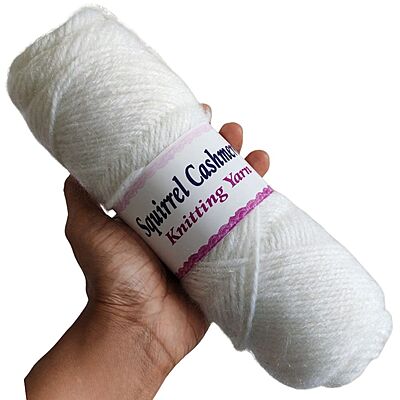 Squirrel Cashmere Yarn 101 White