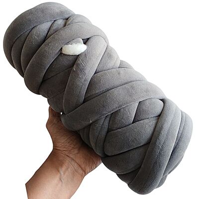 Jumbo Arm Knitting Yarn-Grey