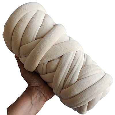 Jumbo Arm Knitting Yarn 27mm- 122 Cream
