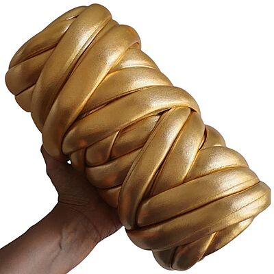 Jumbo Arm Knitting Yarn Metallic- 02 Gold