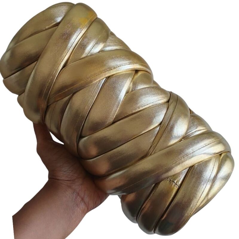 Jumbo Arm Knitting Yarn Metallic- 01 Light Gold Jumbo Arm Knitting Yarn Metallic- 01 Light Gold