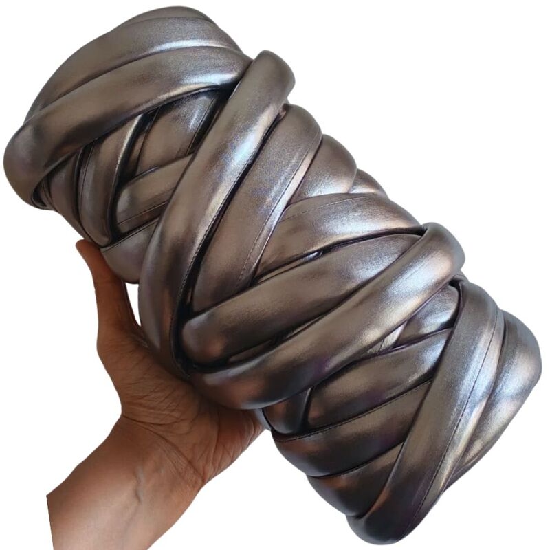 Jumbo Arm Knitting Yarn Metallic- 10 Silver Jumbo Arm Knitting Yarn Metallic- 10 Silver