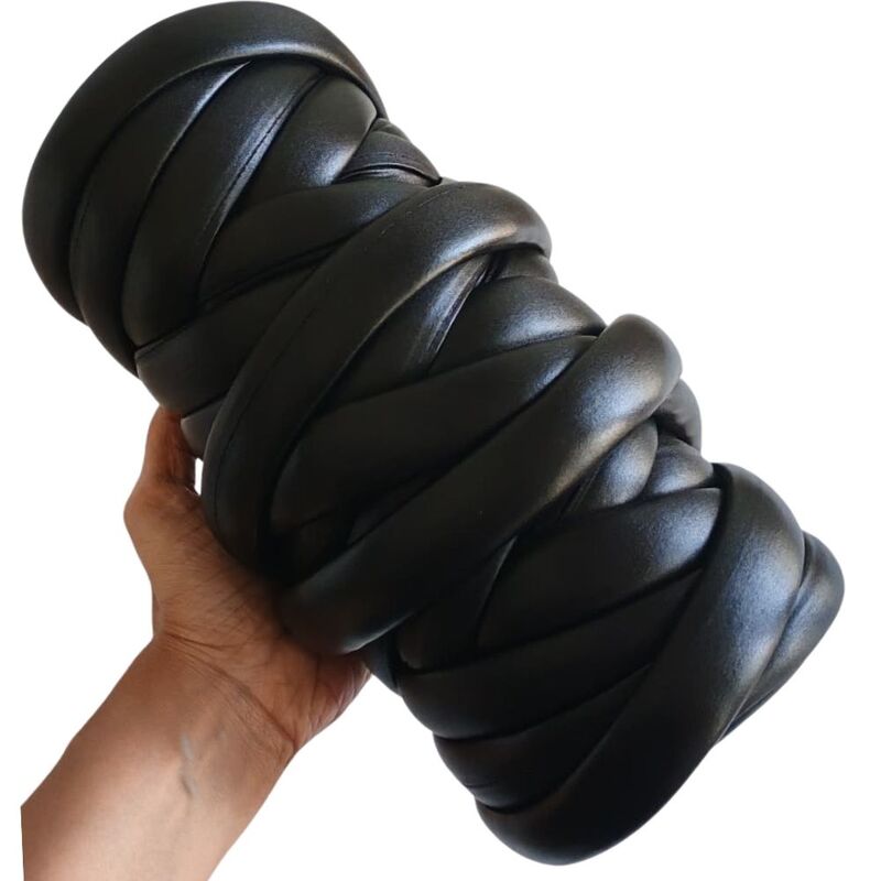 Jumbo Arm Knitting Yarn Metallic- 14 Pearl Black Jumbo Arm Knitting Yarn Metallic- 14 Pearl Black