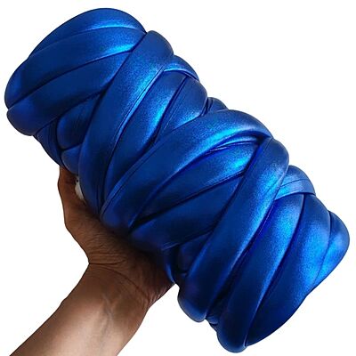 Jumbo Arm Knitting Yarn Metallic- 12 Pearl Blue