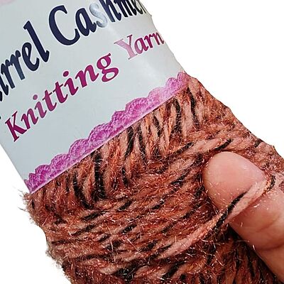 Squirrel Cashmere Yarn 119 Brown Black Multi Squirrel Cashmere Yarn 119 Brown Black Multi