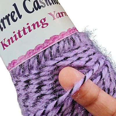 Squirrel Cashmere Yarn 121 Violet Black Multi