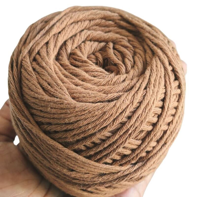 Cotton Yarn 8 Ply Umber Brown Cotton Yarn 8 Ply Umber Brown