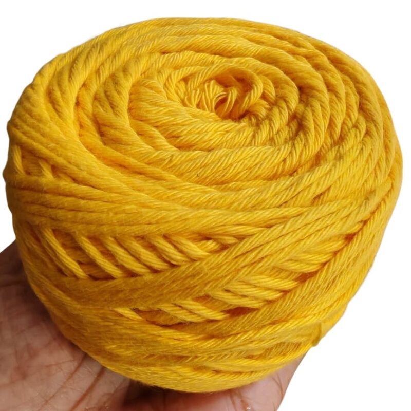 Cotton Yarn 8 Ply 302 Mango Yellow Cotton Yarn 8 Ply 302 Mango Yellow