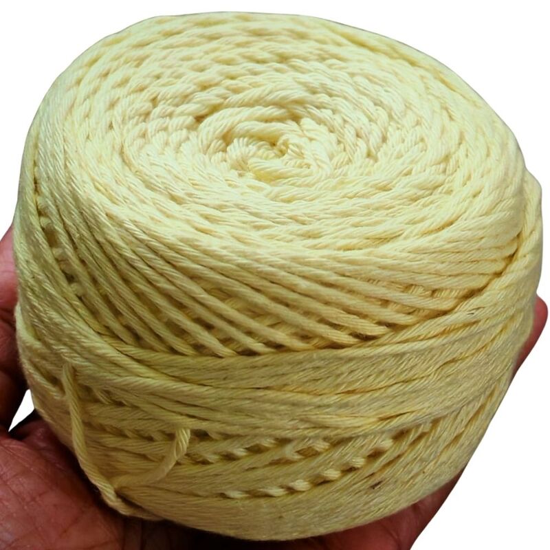 Cotton Yarn 8 Ply 288 Lite Yellow Cotton Yarn 8 Ply 288 Lite Yellow