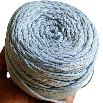 Cotton Yarn 8 Ply 129 Dusky Lite Blue