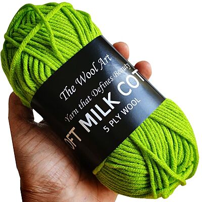 Soft Milk Cotton 122 Pea Green Soft Milk Cotton 122 Pea Green