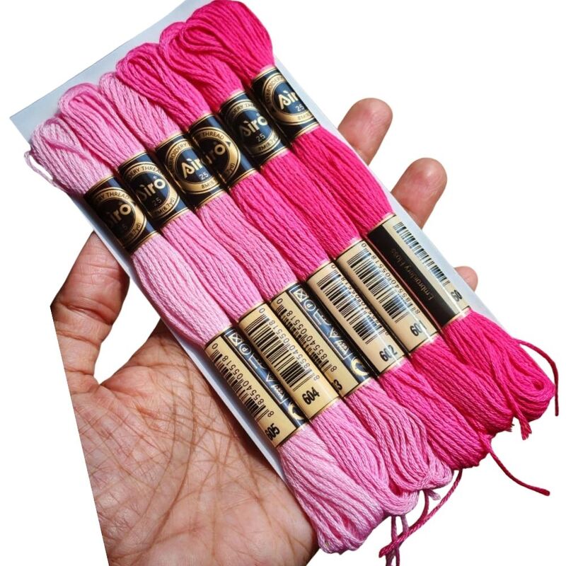 Airo Embroidery Thread Set Pink family Airo Embroidery Thread Set Pink family