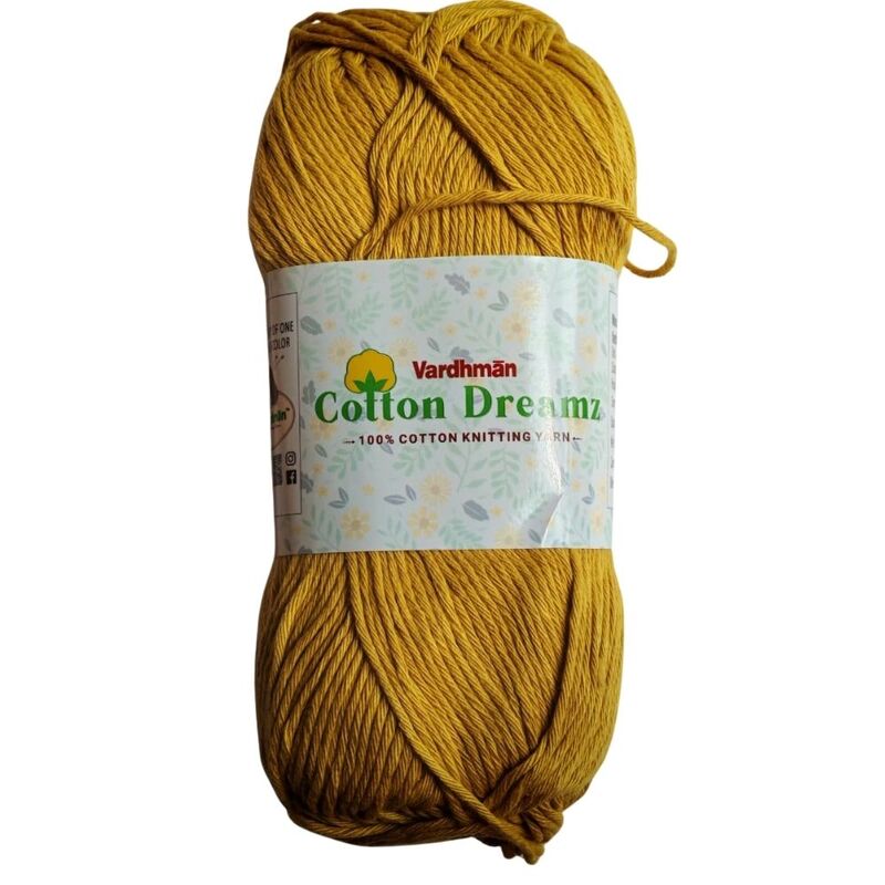 Vardhman Cotton Dreamz 20 Wild Rice Yellow Vardhman Cotton Dreamz 20 Wild Rice Yellow