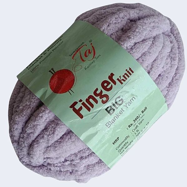 Taj Finger Knit Yarn -06 Light Violet Taj Finger Knit Yarn -06 Light Violet