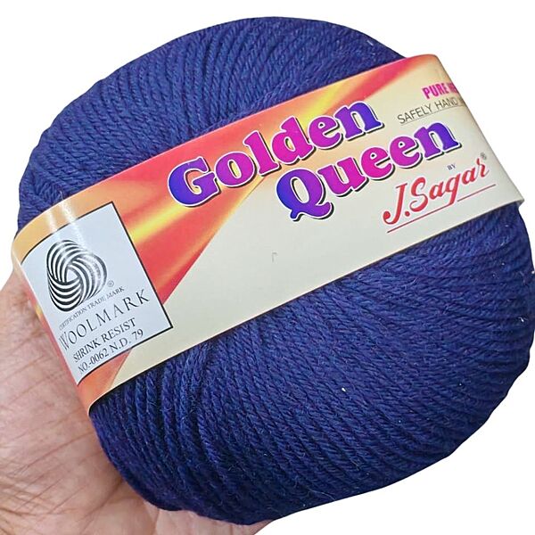 Golden Queen Merino 25 Navy Blue