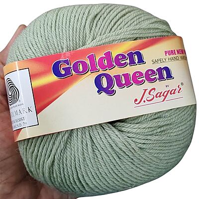 Golden Queen Merino 57 Pale Leaf Green