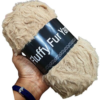 Fluffy Fur Yarn 08 Shadow Brown Fluffy Fur Yarn 08 Shadow Brown