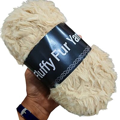 Fluffy Fur Yarn 25 Pearl Bush Fluffy Fur Yarn 25 Pearl Bush