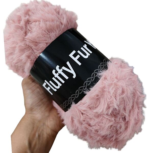 Fluffy Fur Yarn 11 Dusty Pink Fluffy Fur Yarn 11 Dusty Pink