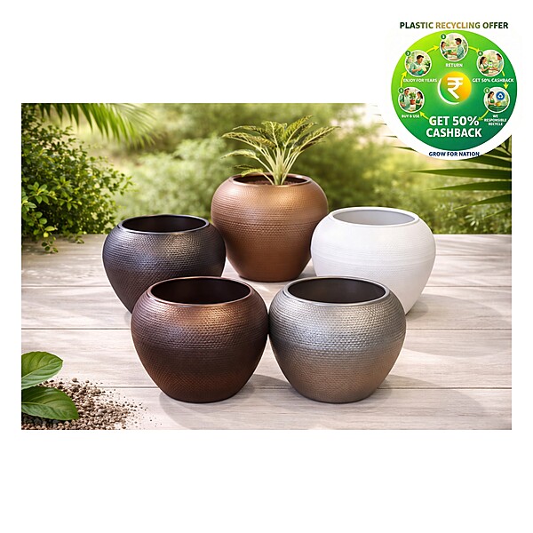 Kiwi Pot Polymer Plant Pot | 9 Inch | Garden Planter