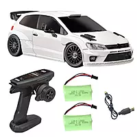 LDRC Model 2804PRO 1/28 scale white GT-R replica side profile showing realistic sports car curves