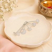 925 Sterling Silver Baby Bindi Mould & Kambi Kappu – Traditional Baby Jewellery