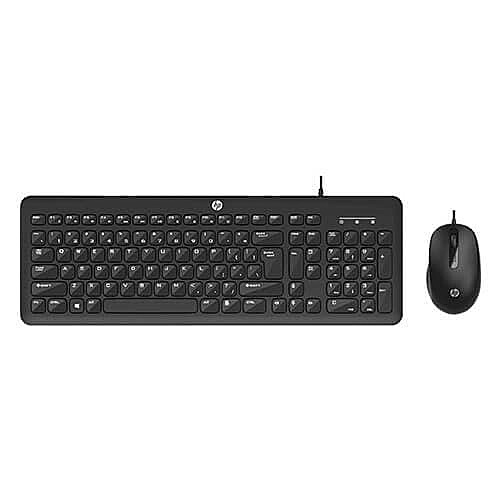 HP KM160 Keyboard and Mouse Combo – USB Interface | Optical Mouse | 1 Year Warranty