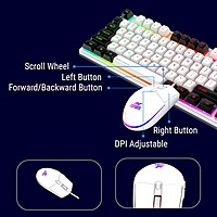 Ant Esports KM1610 Gaming Keyboard & Mouse Combo – LED Backlit  USB  Membrane Keys