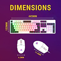 Ant Esports KM1610 Gaming Keyboard & Mouse Combo – LED Backlit  USB  Membrane Keys