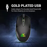 Ant Esports KM1650 Pro Gaming Keyboard and Mouse Combo – RGB Backlighting | USB | 1 Year Warranty