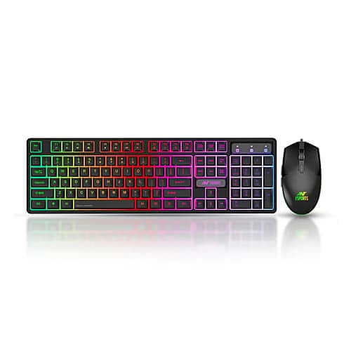 Ant Esports KM1650 Pro Gaming Keyboard & Mouse Combo – RGB Backlit  USB  Black
