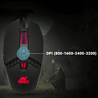 Ant Esports KM540 Gaming Keyboard & Mouse Combo – LED Backlit  USB  Membrane Keys