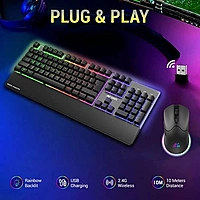 Ant Esports KM550 Pro Wireless Keyboard & Mouse Combo – Bluetooth | Rainbow LED