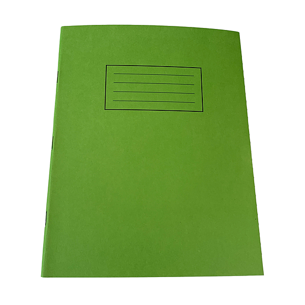 Janrax 9x7"" Green 80 Pages Feint and Ruled Exercise Book
