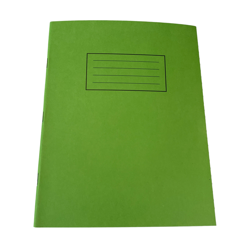 Janrax 9x7"" Green 80 Pages Feint and Ruled Exercise Book