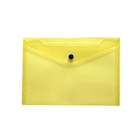 Pack of 12 Janrax A5 Yellow Document Wallets