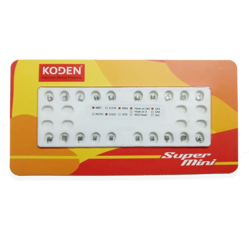 Koden Super Mini MBT Metal Bracket Kits | Mini Orthodontic Brackets for Dental Use